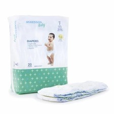 Unisex Baby Diaper Size 7 Disposable Heavy Absorbency Count of 4 By McKesson