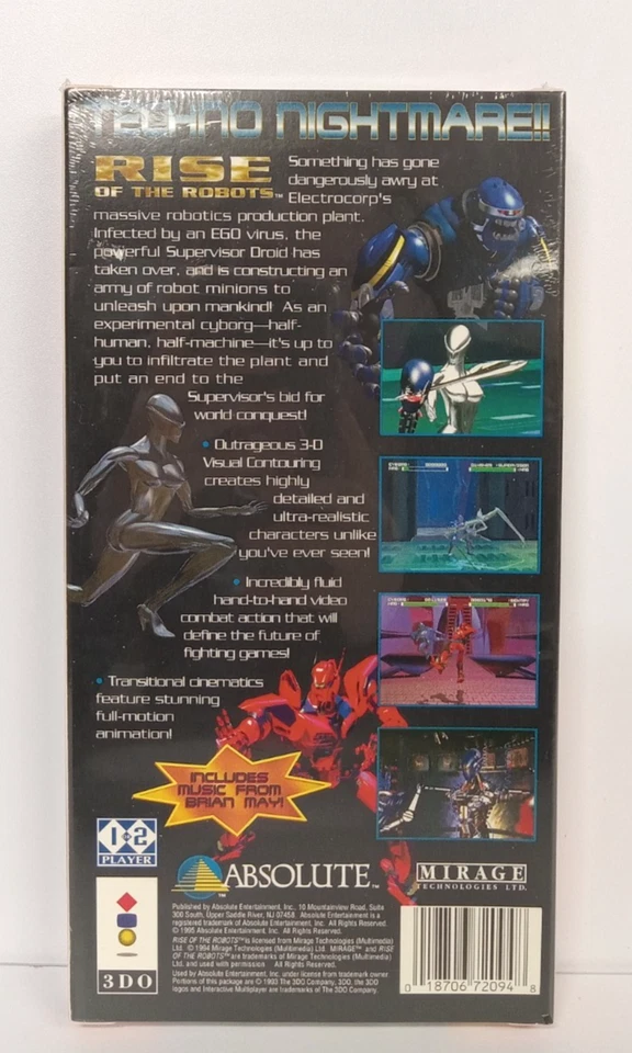 Rise of the Robots (Panasonic 3DO) - NEW/SEALED, LONG BOX - Free Shipping! - Image 4 of 4