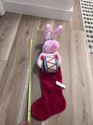 Calza natalizia peluche coniglietto Energizer 1993 gioco batteria occhiali da sole - Foto 8 di 10