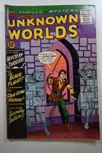 Unknown Worlds #37 (American Comics Group February 1965) VG- Condition
