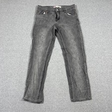 Levi's 502 Boys Denim Grey Jeans Sz 16 Regular Taper Work