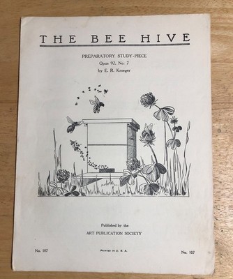 The Bee Hive Thirty-One Preparatory Study-Piece ER Kroeger Progressive Piano Opu