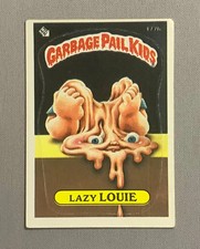 1986 Topps Garbage Pail Kids Series 5: Lazy Louie #177b