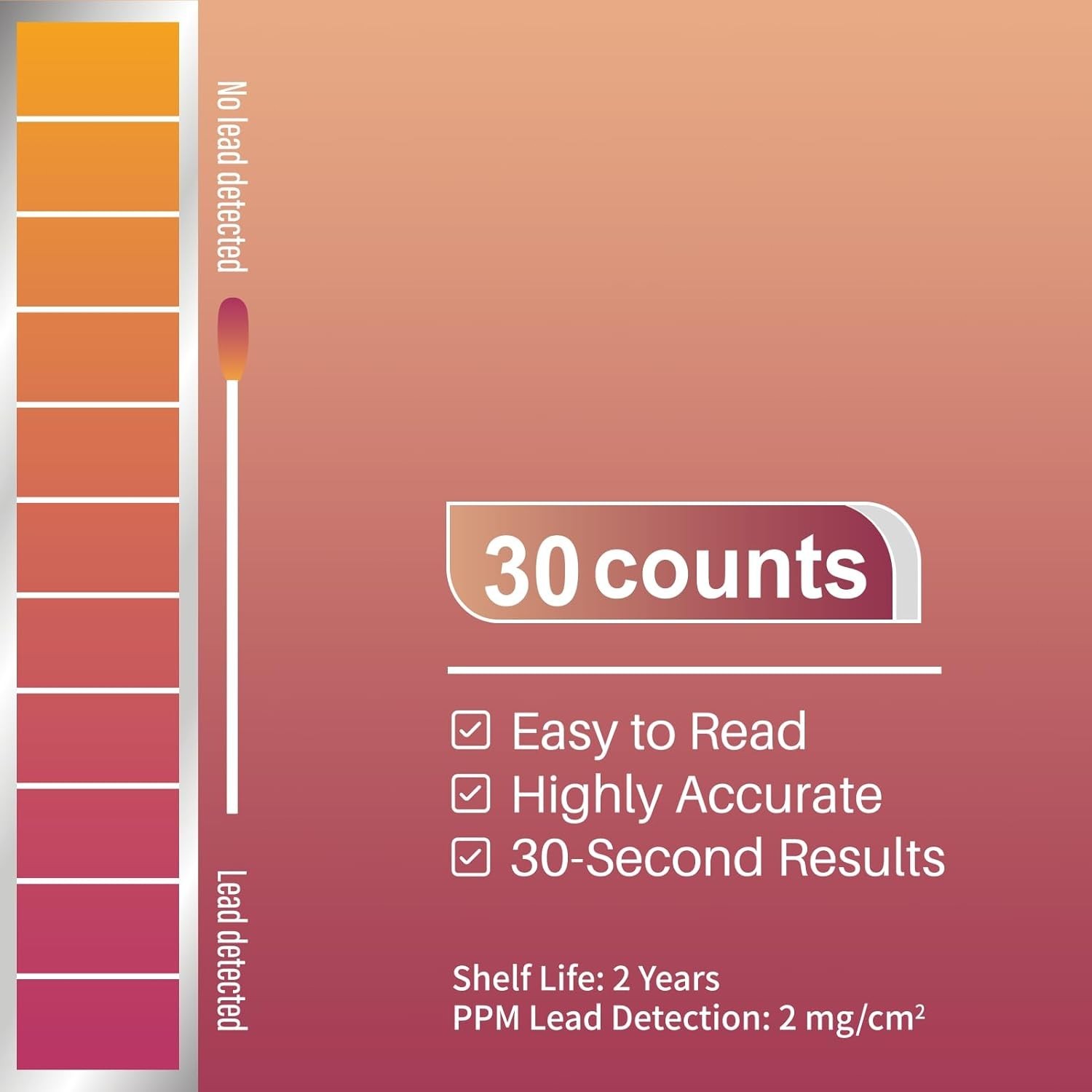 Lead  Kit Swabs 30 Pack Instant Results Home Lead Detection for Surfaces