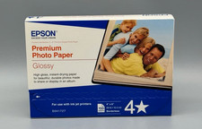 New Epson S041727 Premium Photo Paper Glossy 100 Sheets 4x6 InkJet 270gsm /68 lb