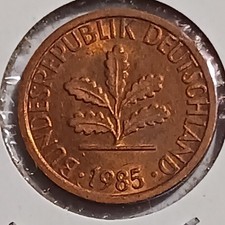 1985 F 1 Pfennig West Germany Copper World Coin Combined Shipping Available