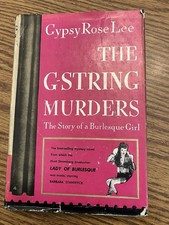 Vintage Book &ndash; The G-String Murders by Gypsy Rose Lee  with Dust Jacket
