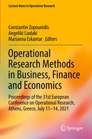 Constantin Zopounidis (U. A.) | Operational Research Methods In Business,...