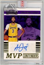 Anthony Davis 2019-20 Panini Contenders MVP Gold Autograph Card #MVP-ADV 02/10