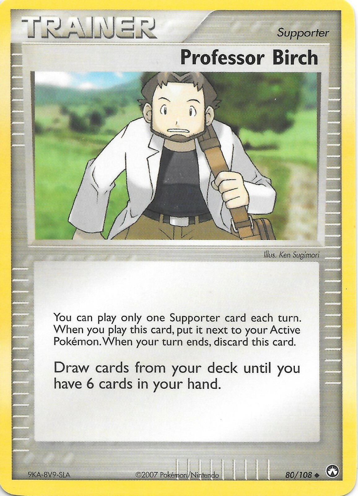 PROFESSOR BIRCH 80 /108 EX POWER KEEPERS Pokemon Card NM