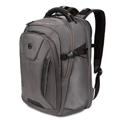 SwissGear ScanSmart Laptop Bag, Grey Ballistic, Fits 15-Inch