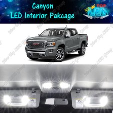 White Led Interior License Plate Light Package Kit For Gmc Canyon 2015-2019 2020