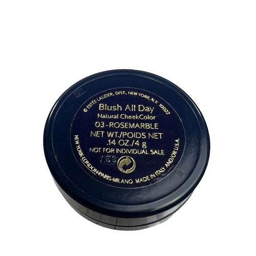 ESTEE LAUDER ~ .14 Oz Blush All Day Natural CheekColor Color Rose Marble 03 - Picture 2 of 4