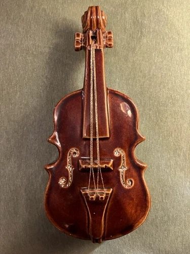 Vintage McCoy Violin Wall Pocket, 1957, EVC
