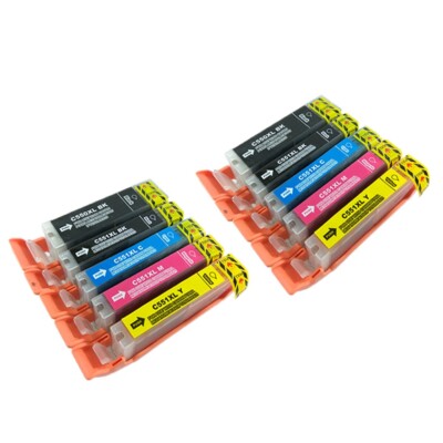 Canon G Set 5 Cartucce Inchiostro Compatibili Per Stampanti Canon Pixma Serie IX, MG, MX - Modello PGI-550XL/CLI-551XL Inchiostro Pigmento Nero E Colori - Foto 10