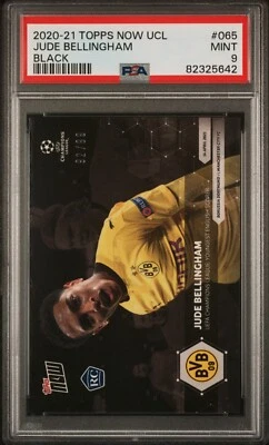 Topps Jude Bellingham Rookie /99 Black PSA 9 Mint Topps Now 2020-21 UCL - Bild 1 von 2