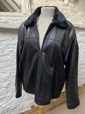Vintage Napa Leather Jacket Bhs 18 Fur Collar