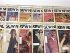 Vintage 80s Fashion Sew News Newspaper 1985 Full Year Large Size Magazine Lot