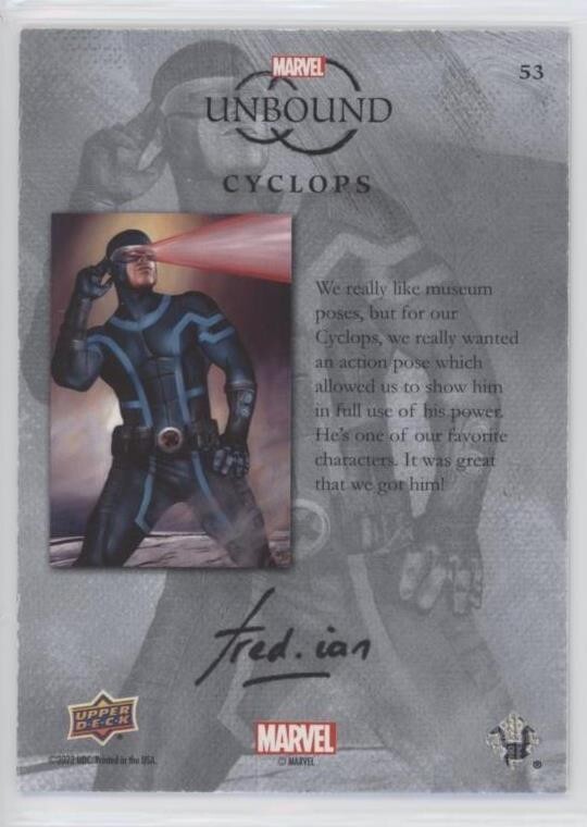 2022 Upper Deck Marvel Unbound Week #53 Cyclops /999 Fred Ian
