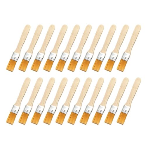  20 Pcs Wooden Bamboo Plaster Tools Flat Tip Paint Brush Maintenance - Picture 1 of 11