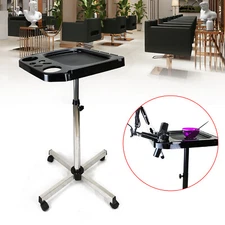 Salon Rolling Tray Cart+Wheel Hairdressing Tool Hair Stylist Storage Trolley NEW