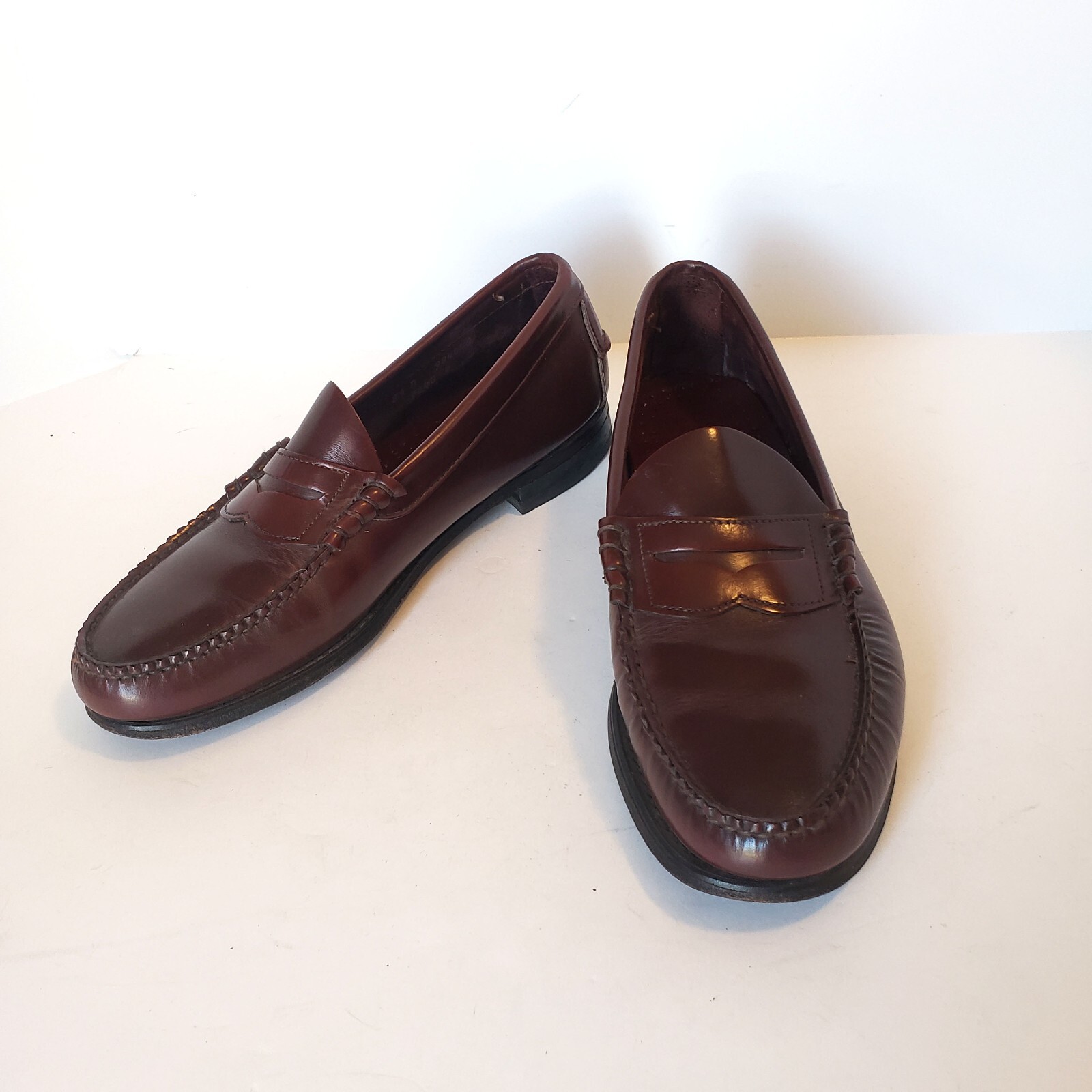 Pacco Amazonas Penny Loafers Brown Leather Slip On S… Gem