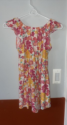 Girls Flower Romper Falls Creek Large 10/12 Spring Romper - Picture 4 of 5