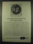1962 Bendix Research Laboratories Ad - Tunneldiode