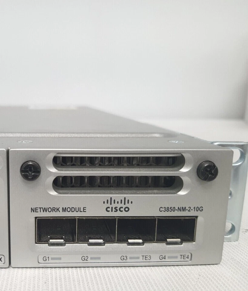 Cisco WS-C3850-12X48U-L Switch 48Port Gigabit PoE With C3850-NM-2-10G Single Pwr - Image 2 of 4