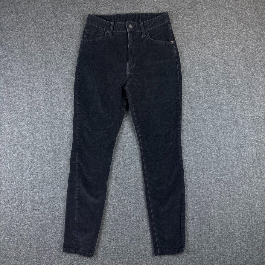 Patagonia Pants Womens 27 Black Skinny Mid Rise Organic Cotton Everyday  Cords