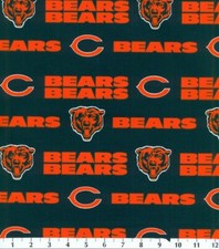 Chicago Bears NFL Football 58-60 in wide Cotton Fabric NFL-6312D