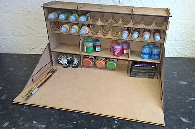 large paint station, model work airfix vallejo paint rack stand citadel hobby