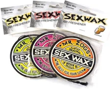 Sex Wax Air Freshener Multi Pack (Coconut/Pineapple/Strawberry 6 Pack)