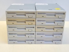 LOT of 10 Panasonic 1.44MB 3.5in Beige Floppy Disk Drive TESTED