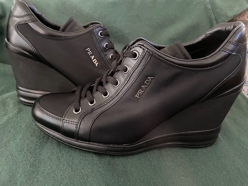 prada wedge sneakers