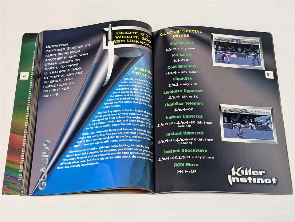 Killer Instinct SNES Totally Unauthorized BradyGames Strategy Guide Book! - Image 4 of 4