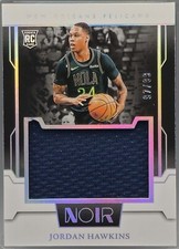 2023-24 Panini Noir Rookie Jumbo Material Jordan Hawkins RC JERSEY /99