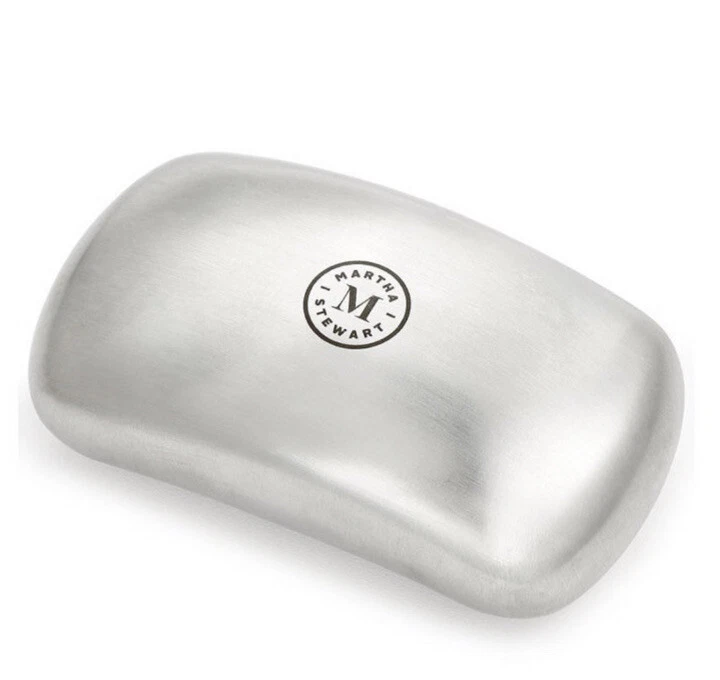 Martha Stewart Stainless Steel Soap Bar (removes garlic, onion, fish odors,  new)