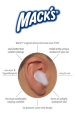 6 pair Macks Mouldable  Pillow SOFT Silicone Ear Plugs SLEEP Travel SWIM Mack&rsquo;s