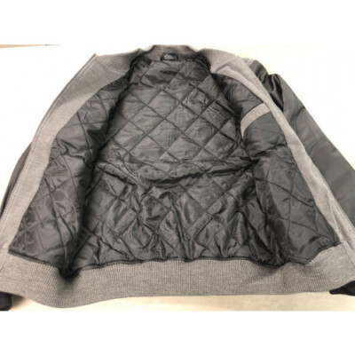 WU-TANG CLAN mixed material stadium jacket Gray Size XL USED from