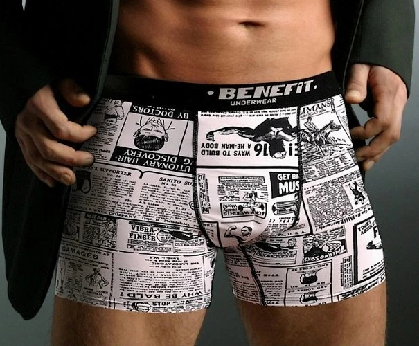 JAZON Blanc/noir Boxer Lingerie BENEFIT Tailles M L ou 2XL - Photo 1/1