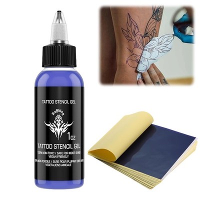Tattoo Transfer Creme, mit Tattoo Transferpapier, tattoo Vorlagen zum
