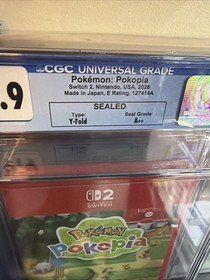 Pokemon Pokopia Graded CGC 9.9 A++ 1st Print Nintendo Switch 2🔥