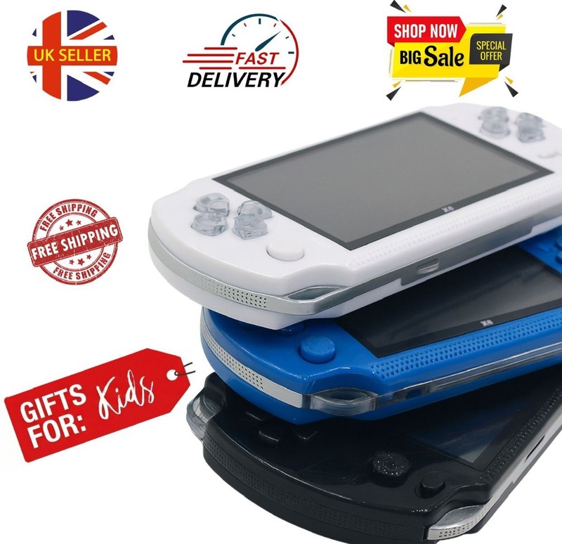 X6 Handheld Retro Game Console 4.3" Screen 8GB 64-bit 10,000 Games TV Out