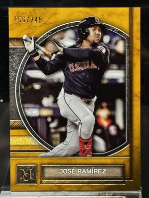 2025 TOPPS MUSEUM COLLECTION JOSE RAMIREZ /249 GOLD #34 CLEVELAND GUARDIANS