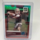 2022 Panini Donruss Optic Preview Brock Purdy Rookie Red / Green #P-374 SSP