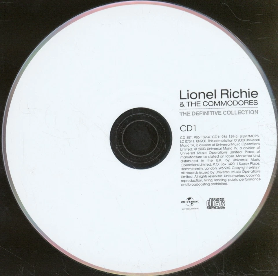 Lionel Richie Und Die Commodores Definitive Collection Doppel-CD Europa Island - Bild 4 von 4