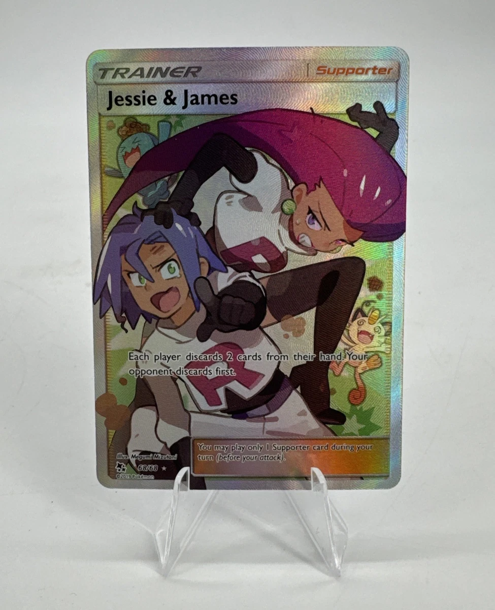 Jessie & James (68/68) [Sun & Moon: Hidden Fates] Damaged Holofoil