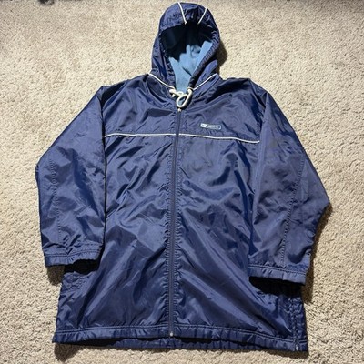 Nike Basketball Men's Full Zip Hoodie Jacket Fleece Lined Blue Large Parka Y2k