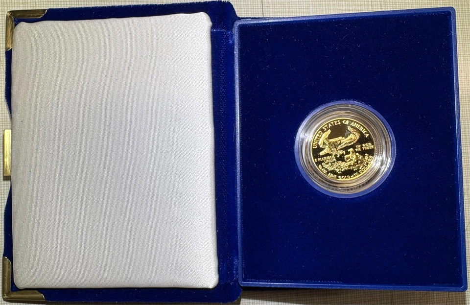 1988 $10 1/4 Oz Proof American Gold Eagle With Box/Coa - Image 2 of 4